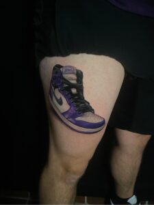nike air force shoe color tattoo