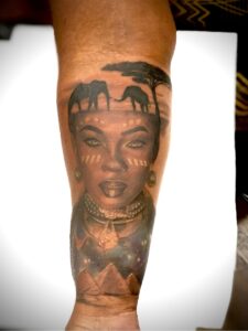 africa elephant egypt enlightenment portrait black love color tattoo