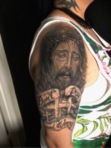 jesus cross coverup tattoo